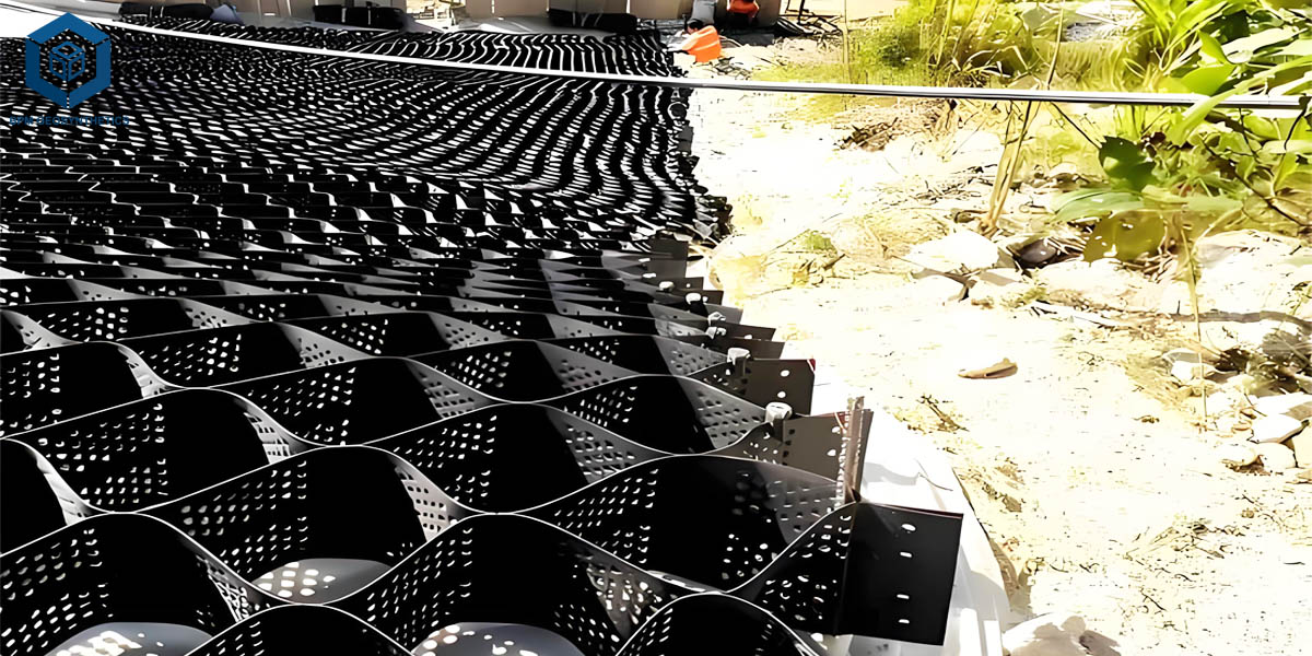 Geoweb Geocell voor kusterosiebestrijding