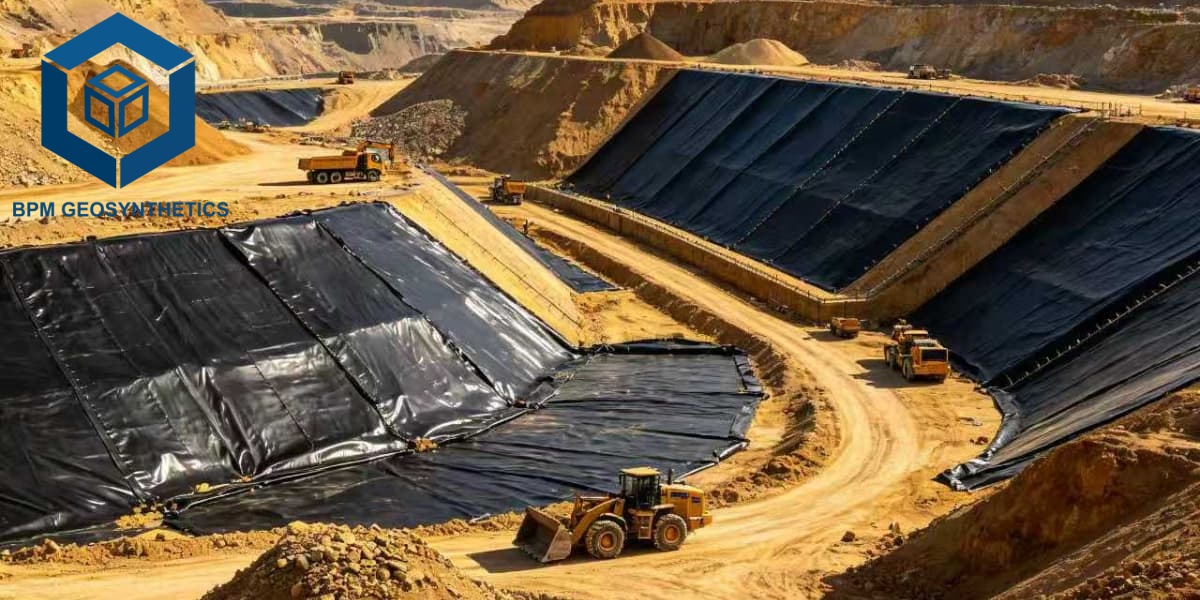 Revestimiento de geomembrana de PVC para contención de agua