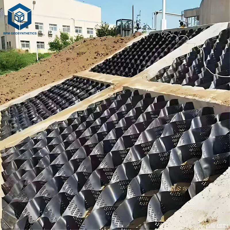 Geocell for Slope Protection for Soil Stabilization