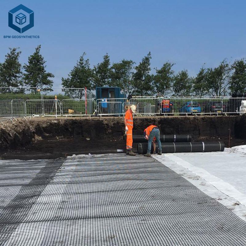 Geogriglia biassiale in polipropilene per pavimentazione stradale