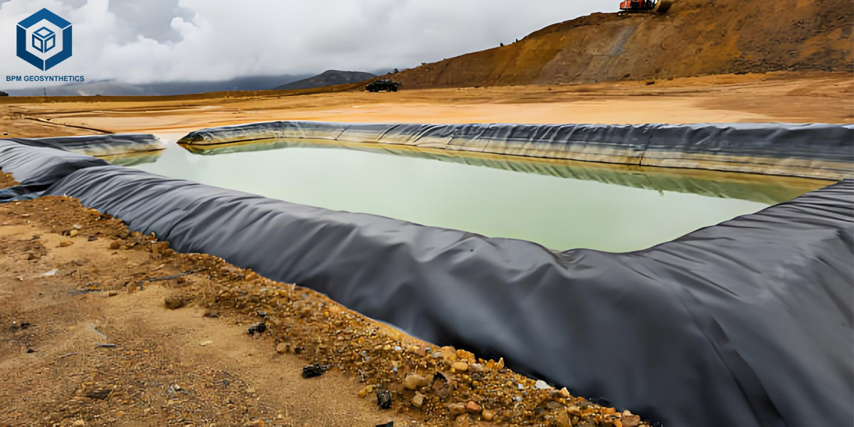 Glad geomembraan voor waterbeheersing