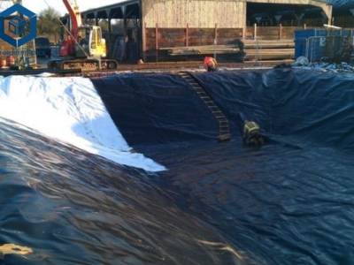 Géomembrane en PEHD de 1,5 mm ou de 2,0 mm pour bassin de résidus miniers