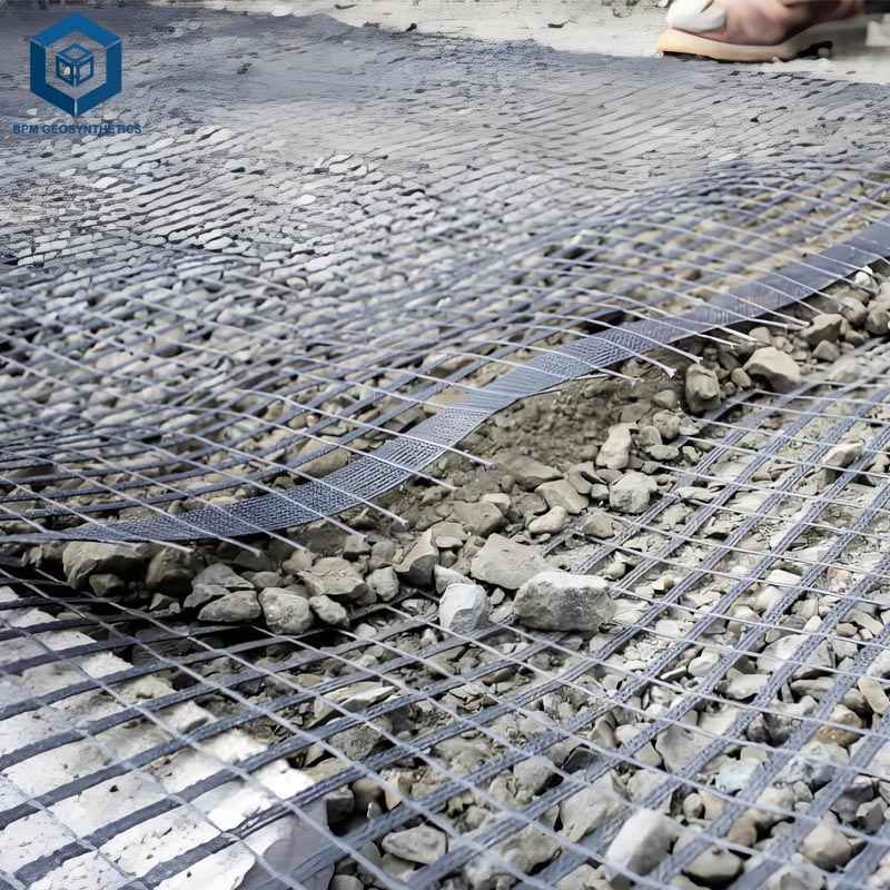 Biaxial Geogrid Mesh Retaining Wall
