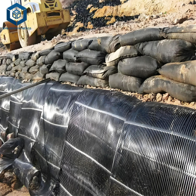 Plastic Uniaxial Geogrid for Retaining Wall Reinforcement