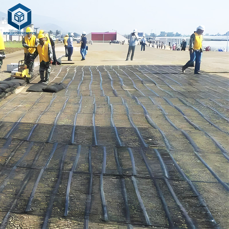 Géogrille uniaxiale en PEHD