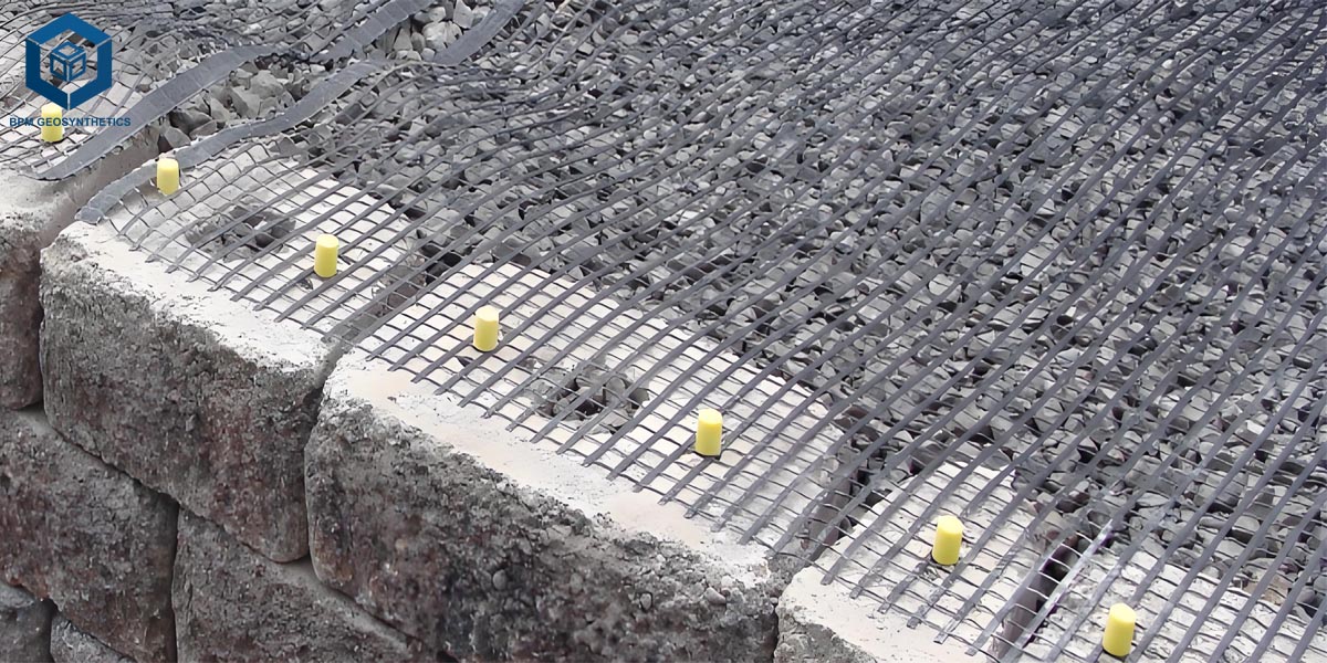 İstinat Duvarı İnşaatı ve Yol Dolgusu için PP Geogrid