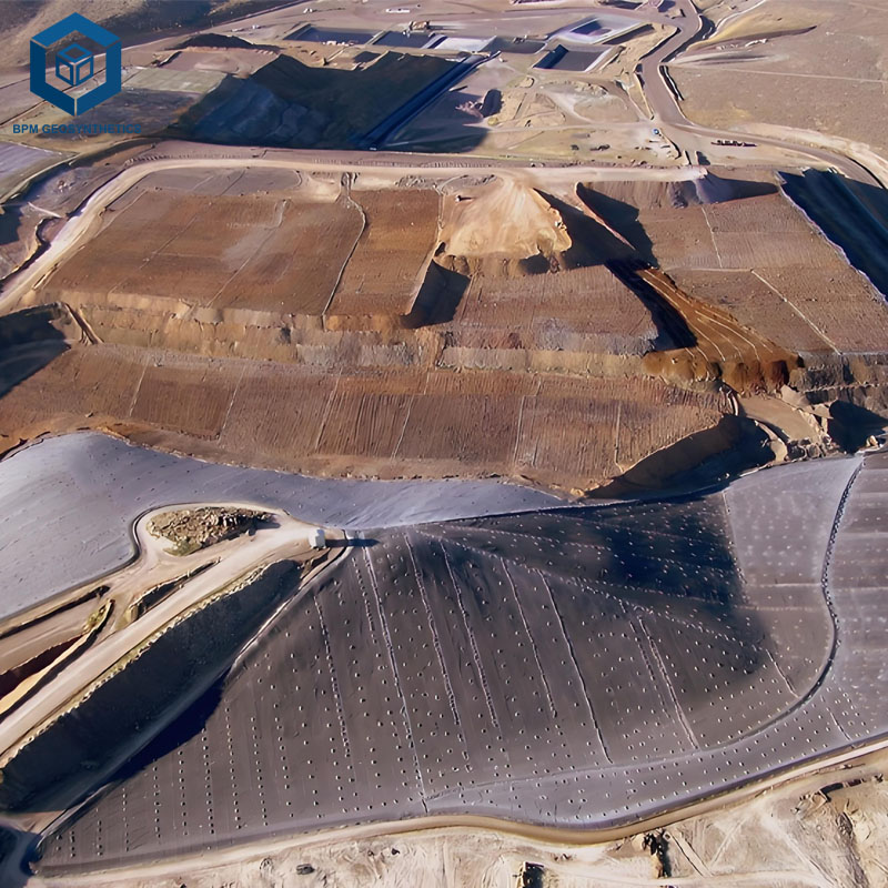 HDPE 1 mm Geomembran für Bergbaurückstände