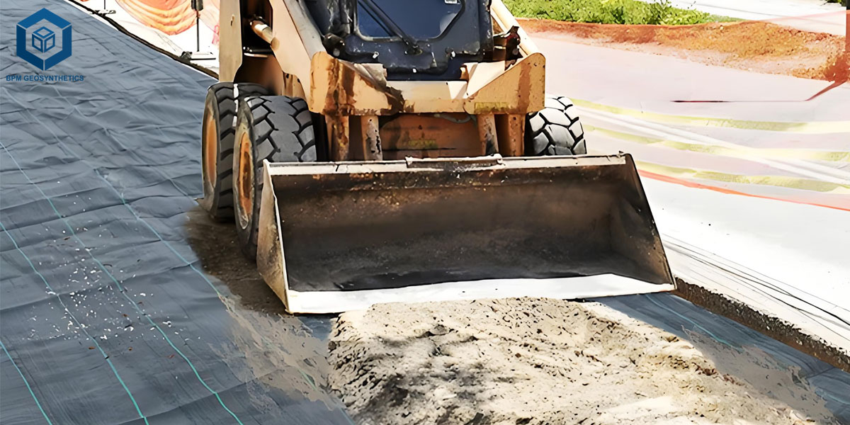 نسيج الطريق تحت الحصى لمسارات الحدائق