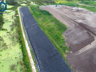 BPM Geossintéticos Geomembrana HDPE 30 mils para Rega