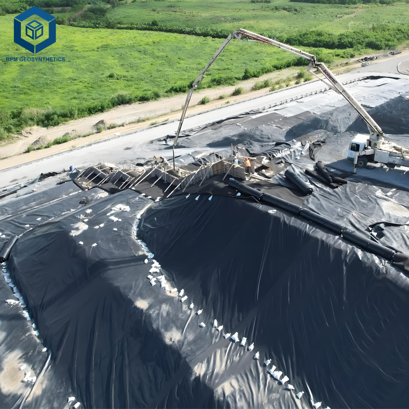 Geomembrana mineraria per bacini di acque reflue e fanghi