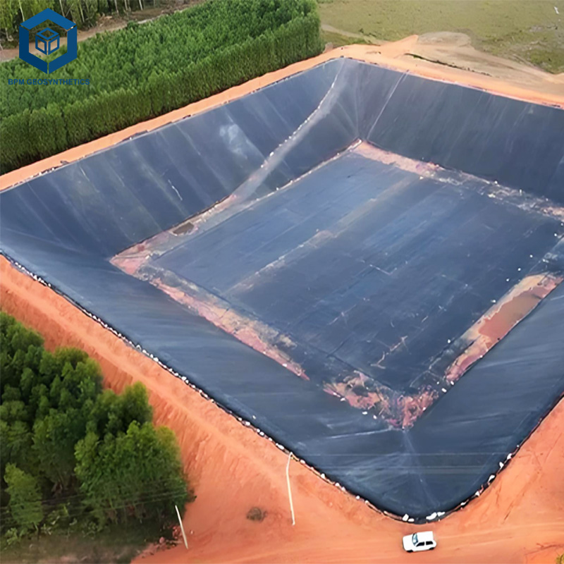 Geomembrana di rivestimento in HDPE da 0,75 mm per contenimento industriale