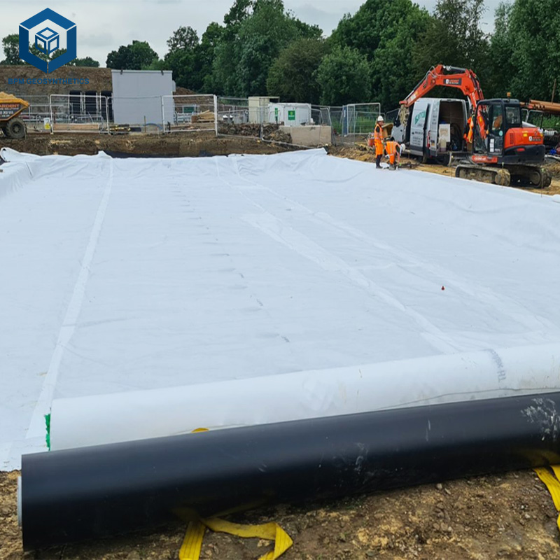 Filter Fabric Under Riprap for Embankment Stabilization