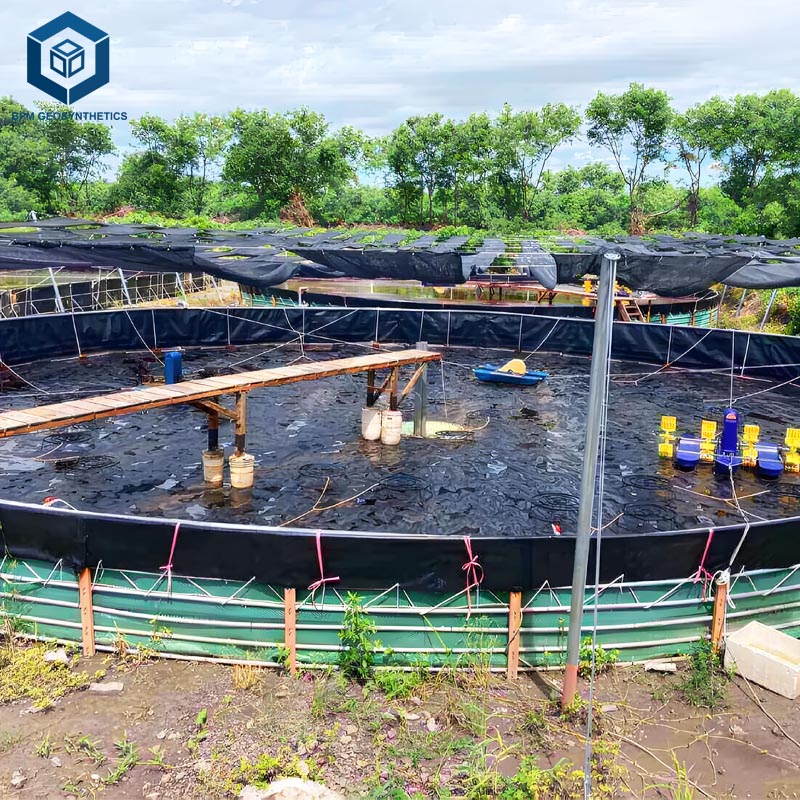Revêtements d'étang en PEHD pour l'aquaculture