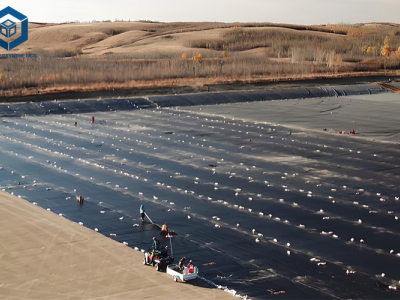 BPM Geosynthetics Geomembrana HDPE 1 mm para almofadas de lixiviação em pilha