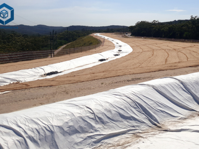 Geotêxtil de polipropileno BPM para proteção de taludes