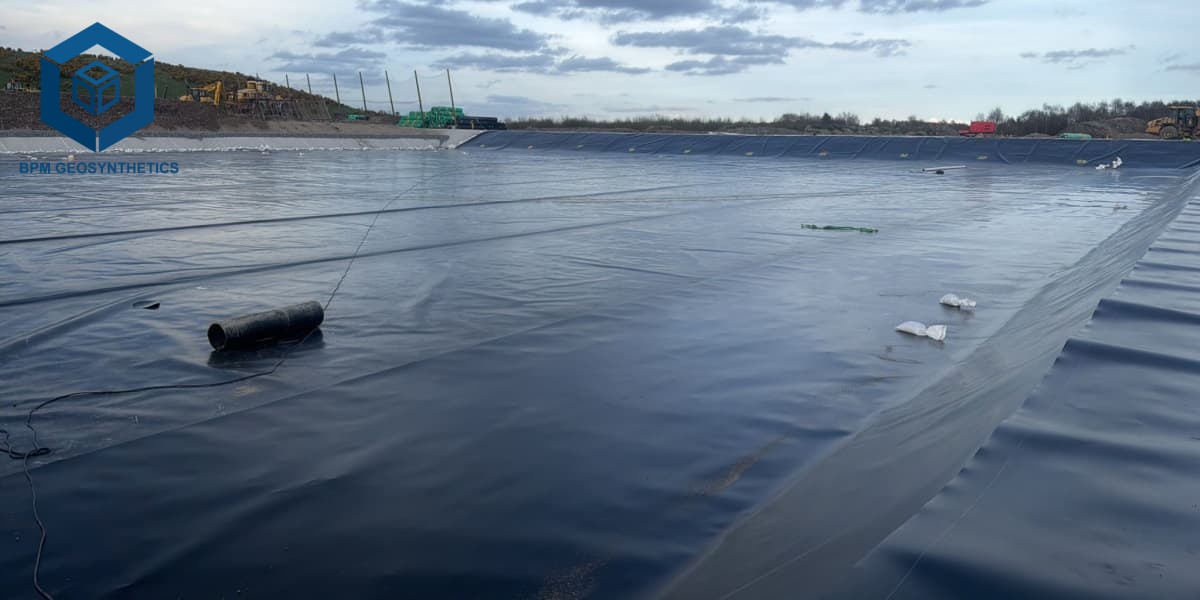Çöp Depolama Alanları Su Yalıtım Sistemleri için 1 mm HDPE Geomembran