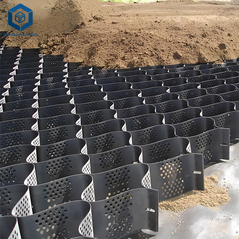 지반 안정화를 위한 지오셀 자갈 도로