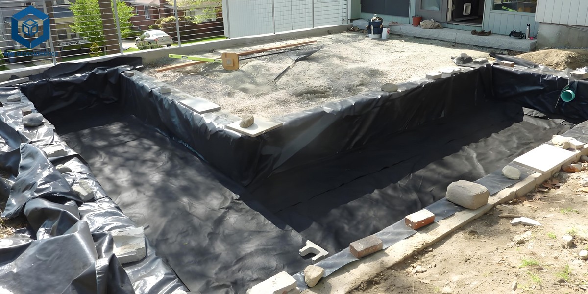 Géomembrane de 200 microns pour le revêtement du canal