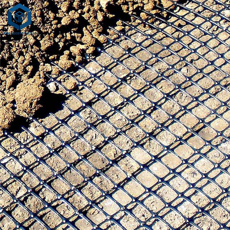 โครงตาข่ายพลาสติกแบบสองแกนสำหรับความมั่นคงของฐานรากหลุมฝังกลบ