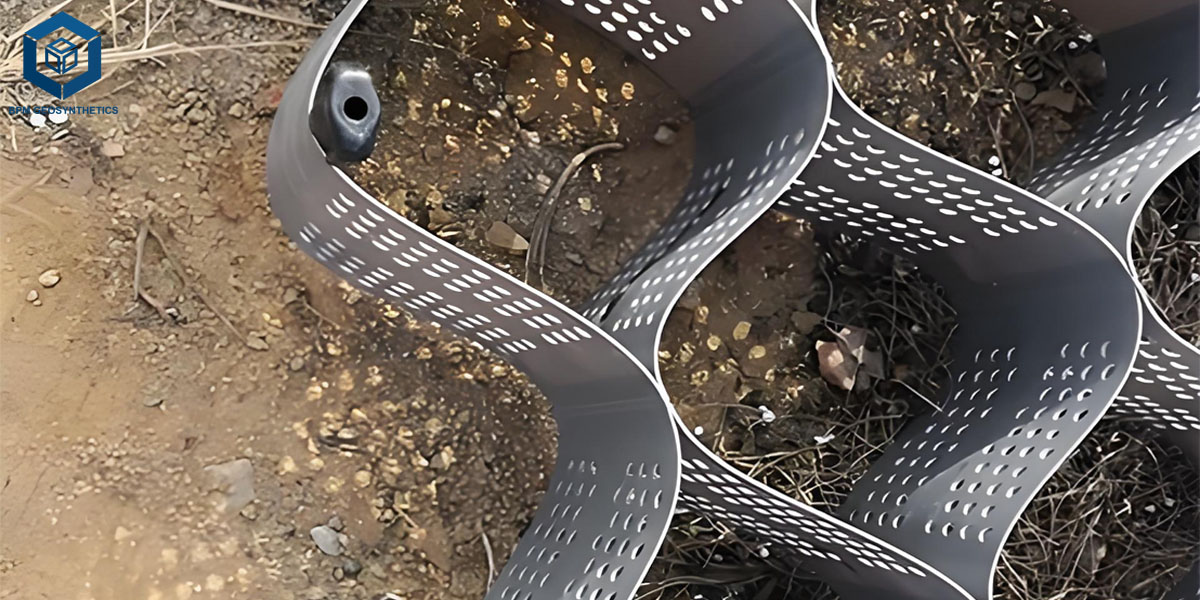 Geocell Slope Erosion Control for Gravel Driveways and Pathways