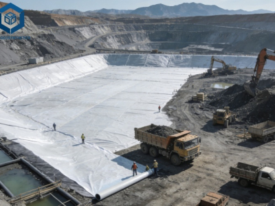 méthode d'ancrage de pente par géomembrane