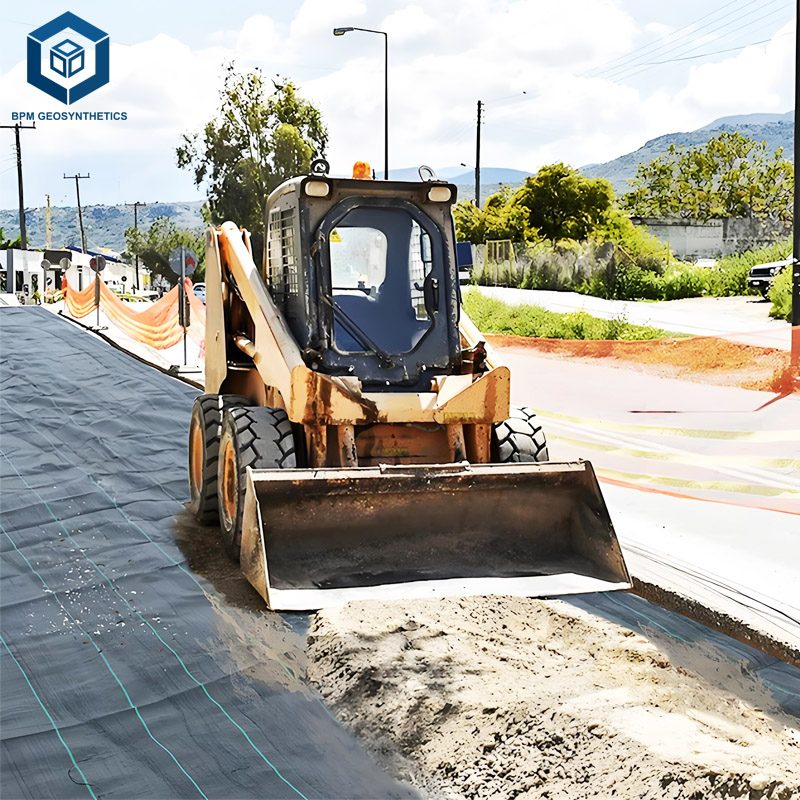 نسيج الطريق تحت الحصى لمواقف السيارات