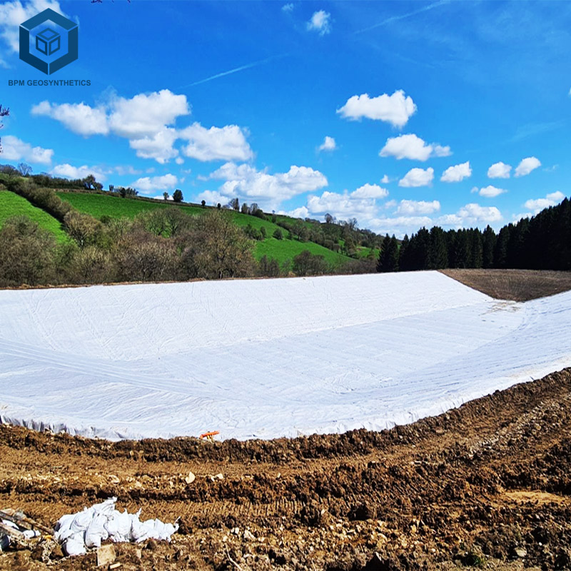 Tecido geotêxtil não tecido para filtração