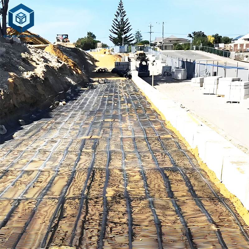 Géogrille uniaxiale en PEHD