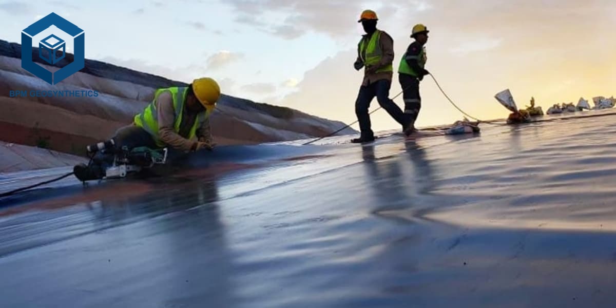 Instalação de Forro de HDPE para Projetos de Contenção Impermeável
