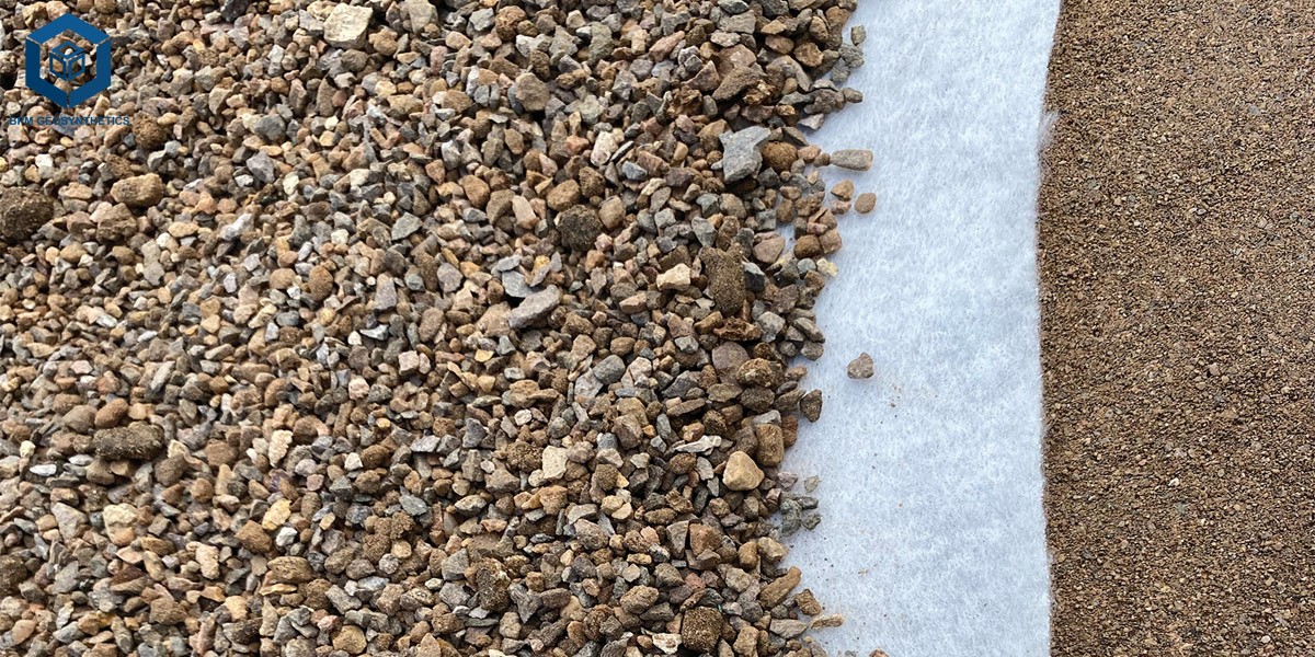 자갈 차도 패브릭