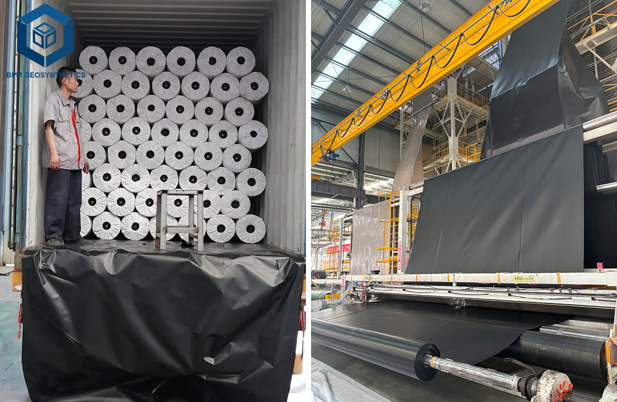 غشاء أرضي من البولي إيثيلين عالي الكثافة