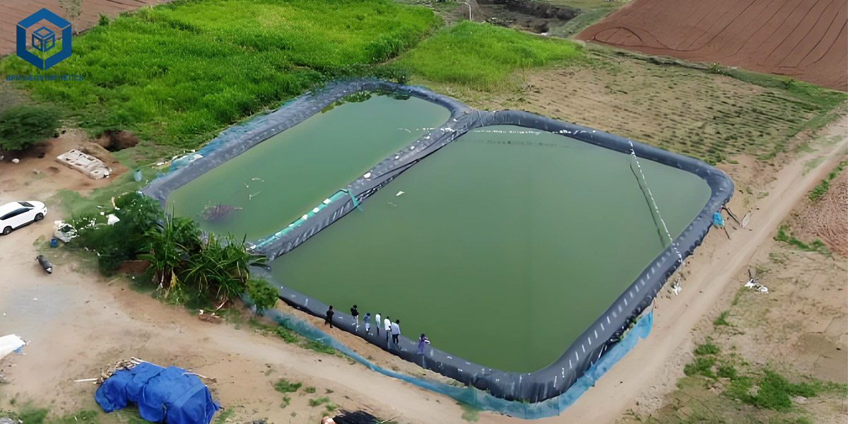 Membrana di rivestimento per laghetti per l'accumulo di acqua