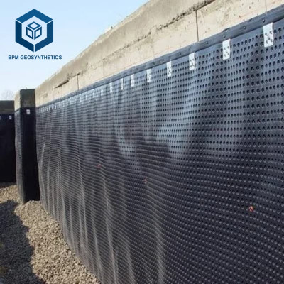 لوح تصريف HDPE للصرف تحت الأرض والعزل المائي