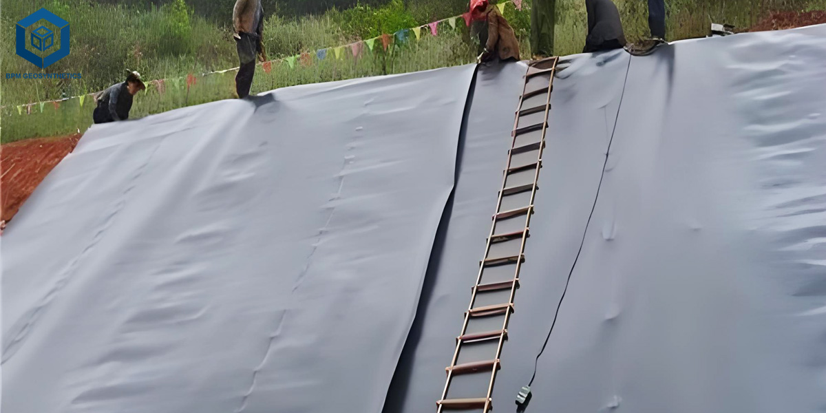 Геомембрана HDPE для прудов очистки сточных вод Геомембрана HDPE для прудов очистки сточных вод