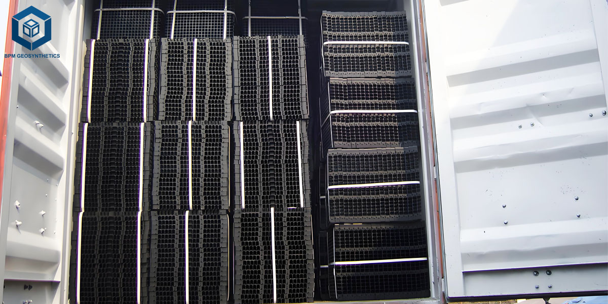 เซลล์ระบายน้ำแบบโมดูลาร์น้ำหนักเบาสำหรับการออกแบบภูมิทัศน์