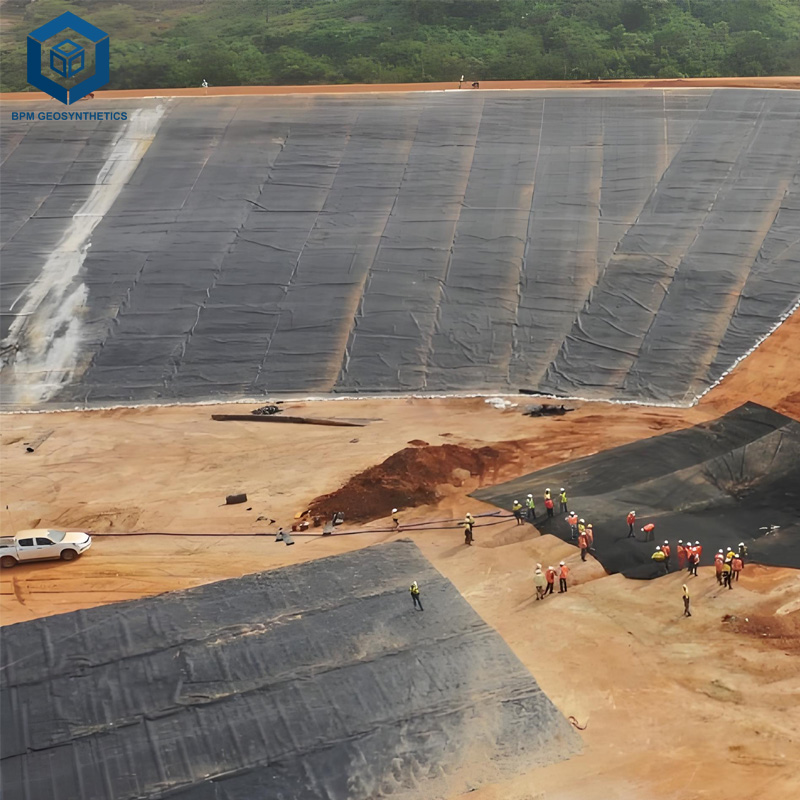 Geomembran HDPE 1 mm für Bewässerungskanal