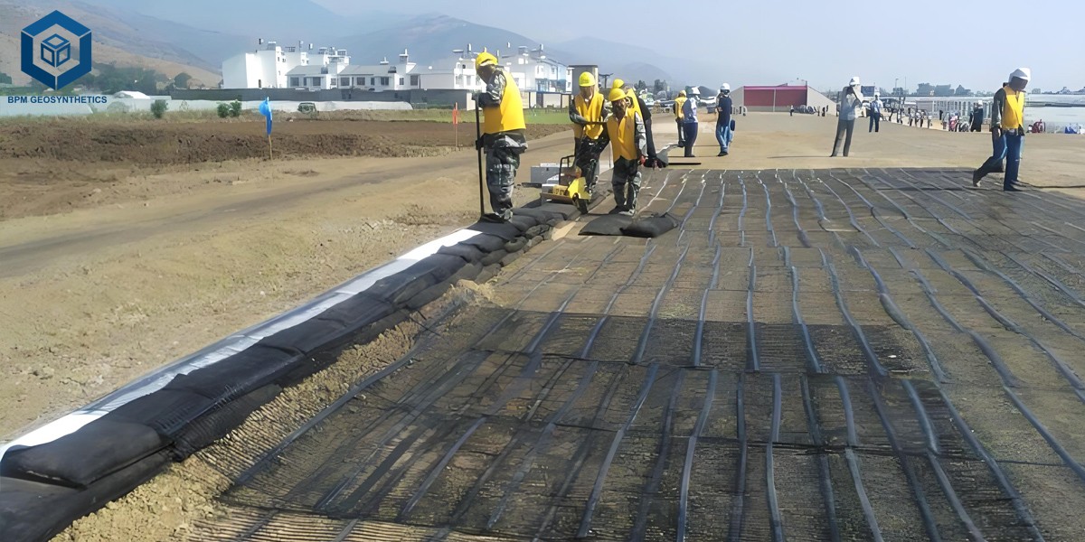 Géogrille uniaxiale en PEHD Géogrille uniaxiale en PEHD