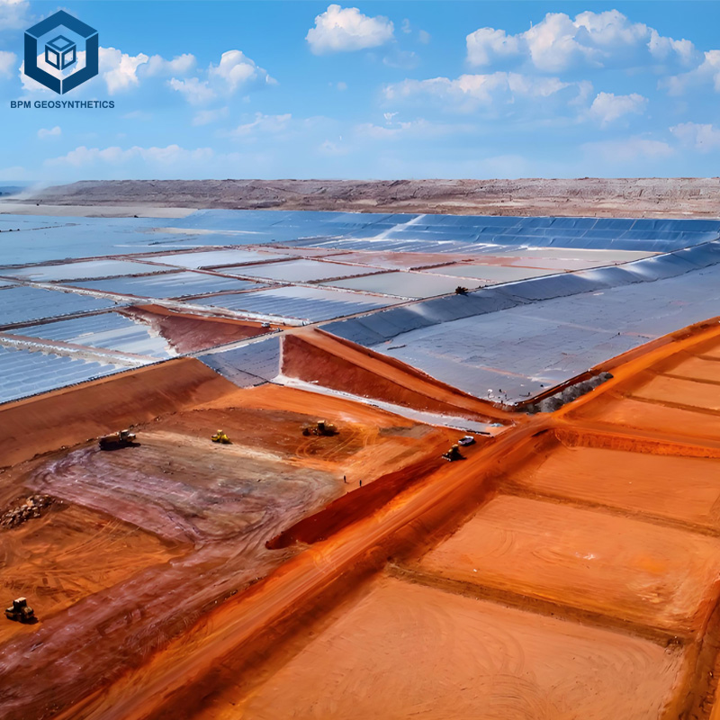 Rivestimenti in geomembrana per l'industria mineraria per il contenimento dei bacini di decantazione