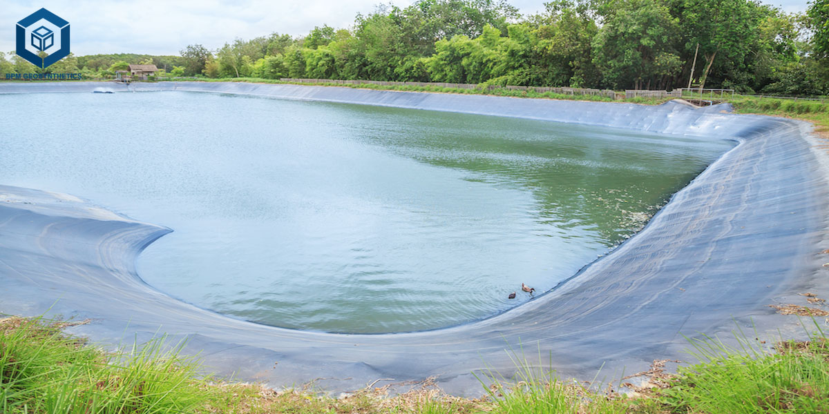 Teichfolie für die landwirtschaftliche Wasserspeicherung