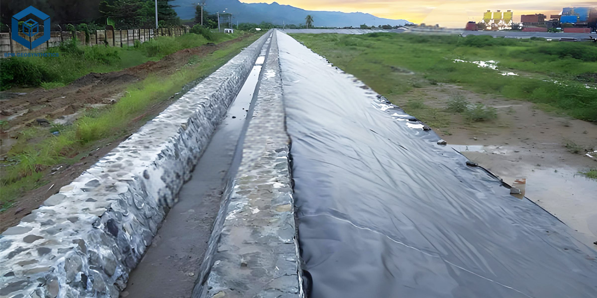 Revestimento de barragens para albufeiras de água